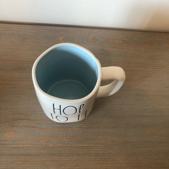 Rae Dunn Hop to It Easter Mug With Light Blue Interior - NWT - Picture 2 of 3